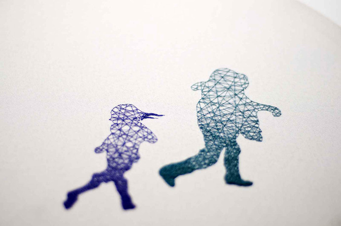 Embroidered Silhouettes by Nastasja Duthois silhouettes embroidery #embroidery #lines #slouettes #art
