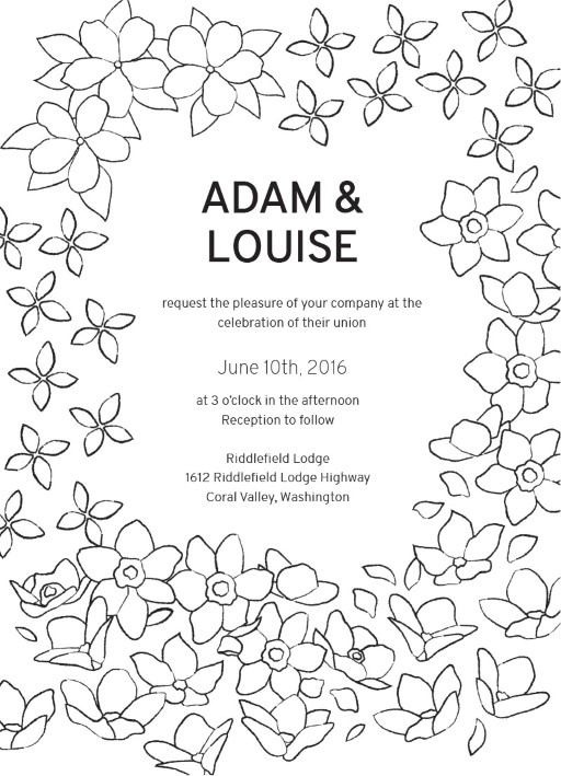 Blooms - Wedding Invitations #paperlust #weddinginvitation #weddinginspiration #invitation #cards #design #paper #digitalcards #letterpress