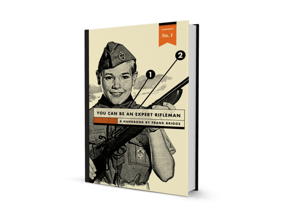 You Can Be an Expert Rifleman on Behance #rifle #shooting #how #orange #book #publication #cover #to #vintage #layout #editorial