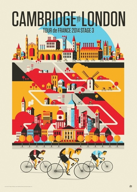 Tour de France Stage 3By Neil Stevens #illustration