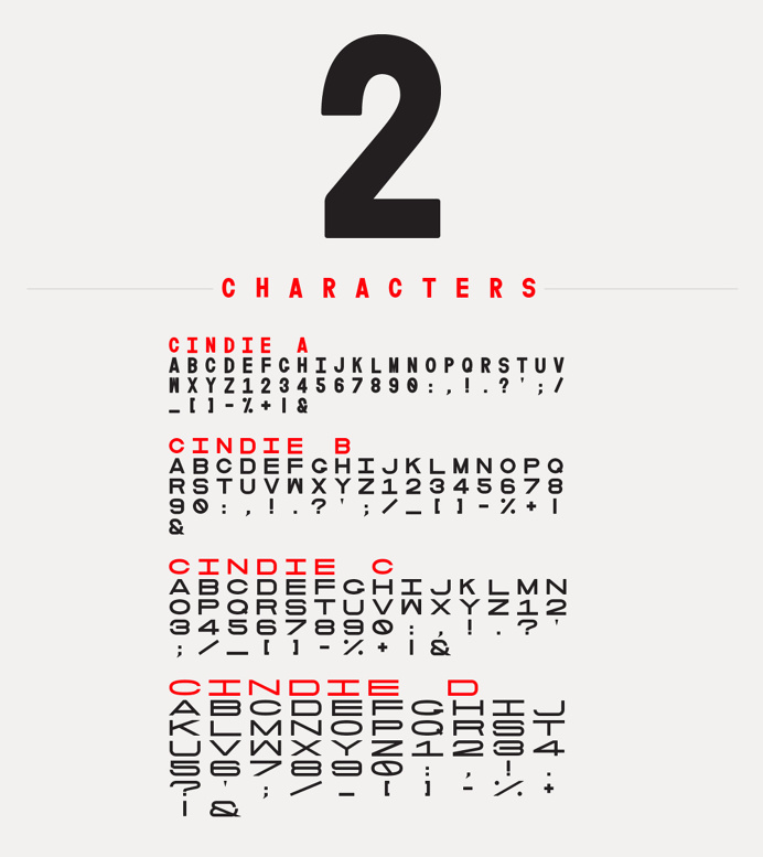 Cindie Mono, Lewis McGuffie #typeface #typography