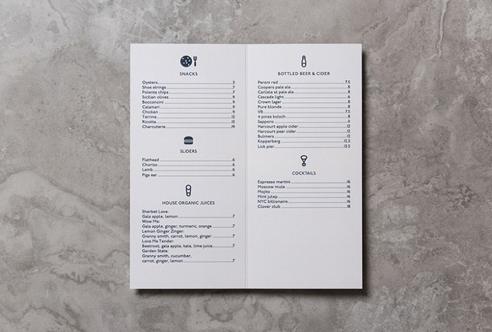 The Water Rat by Hofstede #menu #branding