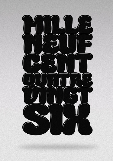 Hello 1986 » MilleNeufCentQuatreVingtSix #font #illustration #1986