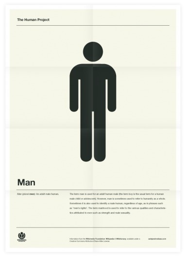 The Human Project (Man) Poster #inspiration #creative #design #graphic #grid #system #poster #typography