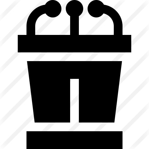 See more icon inspiration related to pedestal, tribune, podium, conference, presentation, speech, microphone, networking and business on Flaticon.