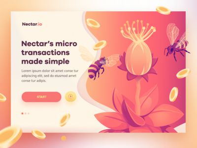 Nectar concept1 ( in progress ) #immersive content and colors