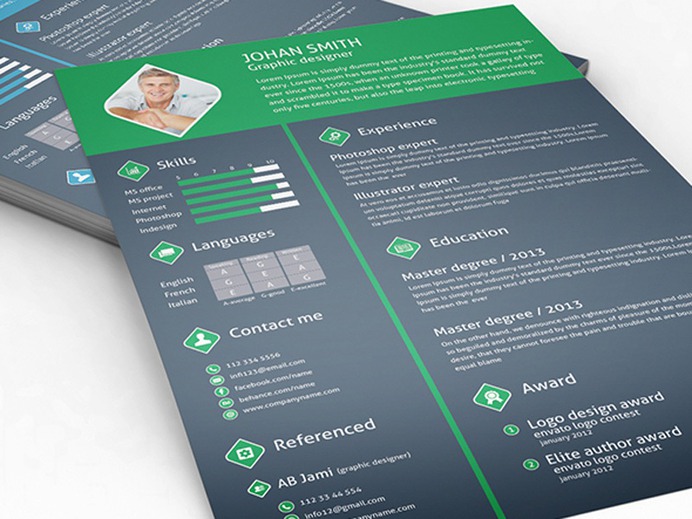 Free Professional Resume Template with Cover Letter