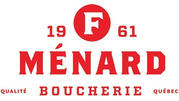 F. Ménard Logo and Identity #menard #type #red #logo