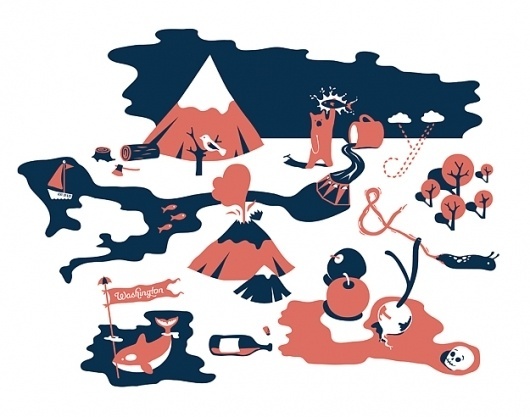 50 and 50 - GALLERY #leverenz #washington #environment #annemieke #illustration #beemster