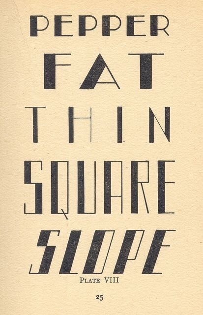 fat, thin, square, slope #type #typography