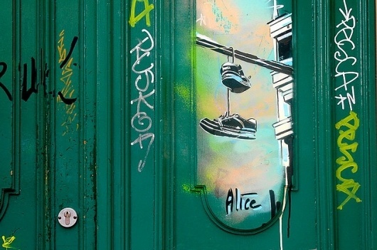 Colossal | An art and design blog. #shoes #alice #illustration #paint #art #street