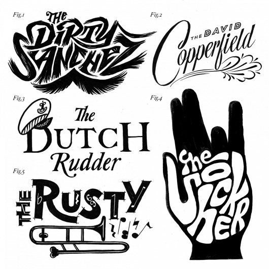 Friends of Type #lettering #white #black #and #hand #typography