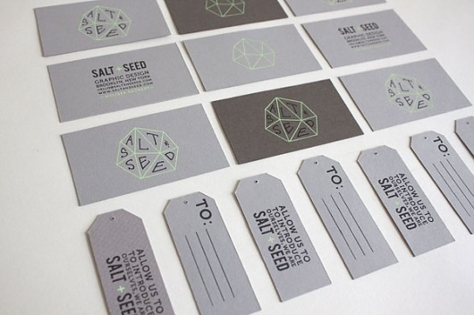 Salt + Seed Business Cards - FPO: For Print Only #triangle #paper #cards #saltseed