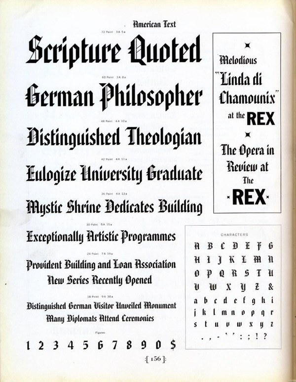 American Text type specimen #type #specimen #typography