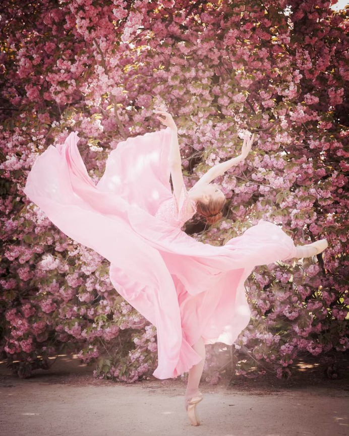 Dancing Ballerinas in the Streets of Paris by Magdalena Martin