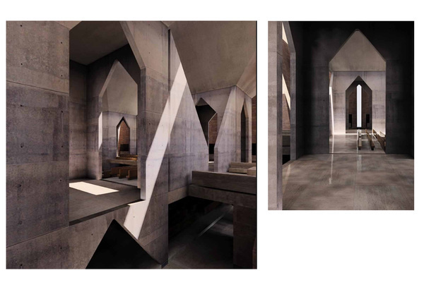 Model of Hurva synagogue interior, Louis Kahn #kahn #louis