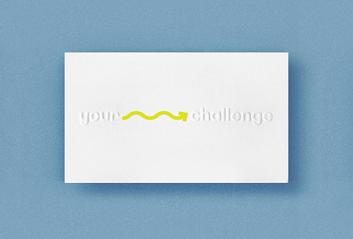 Your Challenge by Studio AH—HA #typography #arrows #logo #logotype #business card