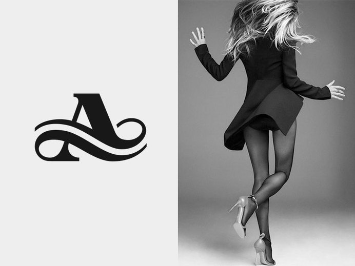 A by José #lettering #design #type #monogram #fashion #logo