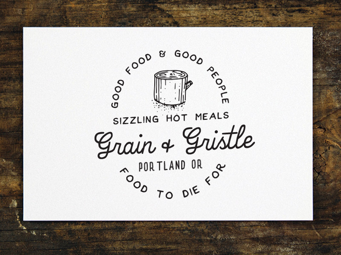 Grain And Gristle #lettering #hand #vintage #typography