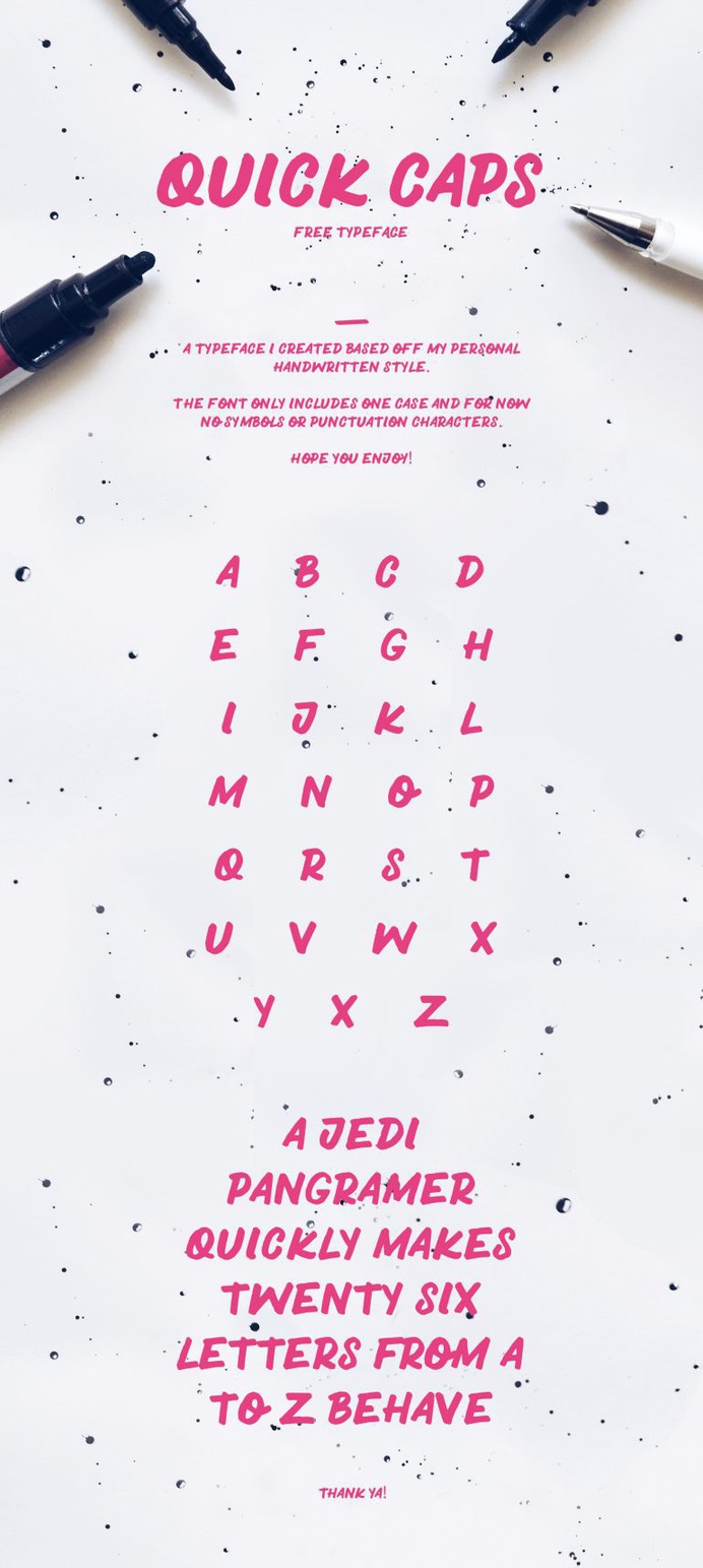 QUICK CAPS – Free Font