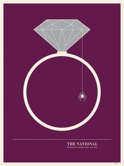 JASON MUNN - The National - Poster #munn #jason #gig #design #the #illustration #poster #national