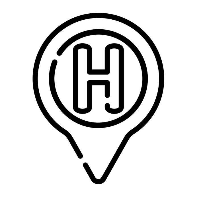 See more icon inspiration related to maps and location, map pointer, map point, map location, placeholder, pointer, hospital, pin and location on Flaticon.