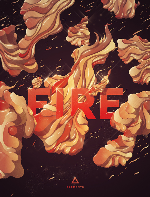 Fire #abstract #theluminarium #elements #fire #typography