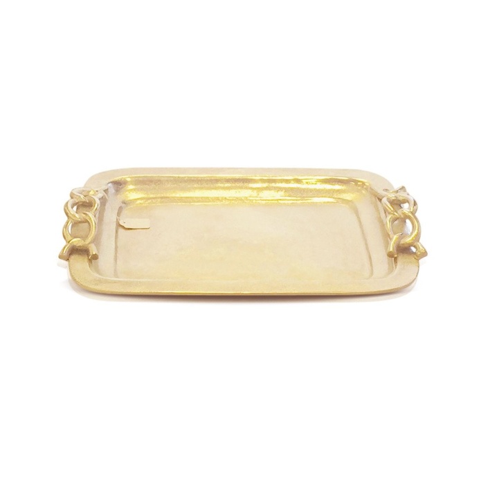 Aluminium Rectangle Tray With Loop Handle 46cm x 34cm