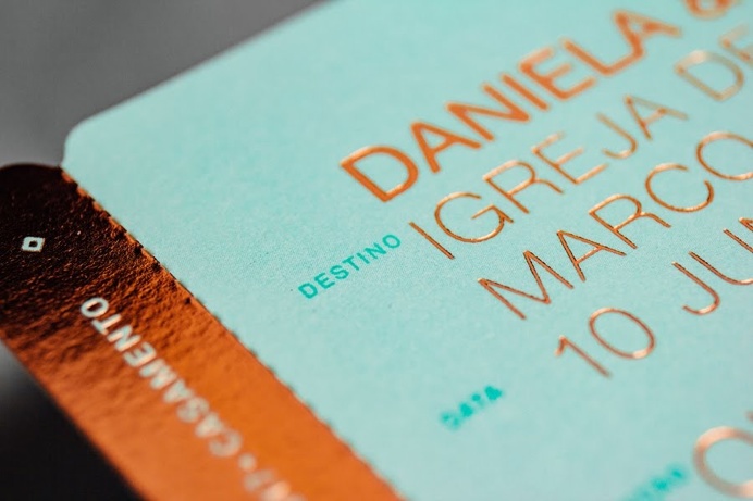 Gen Design Studio: travel wedding invitation