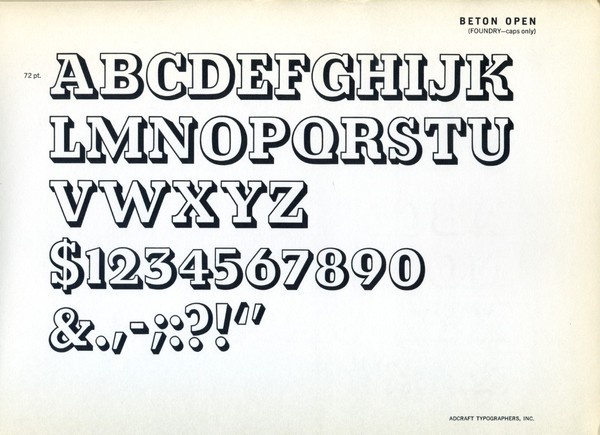 Beton Open type specimen #type #specimen #typography