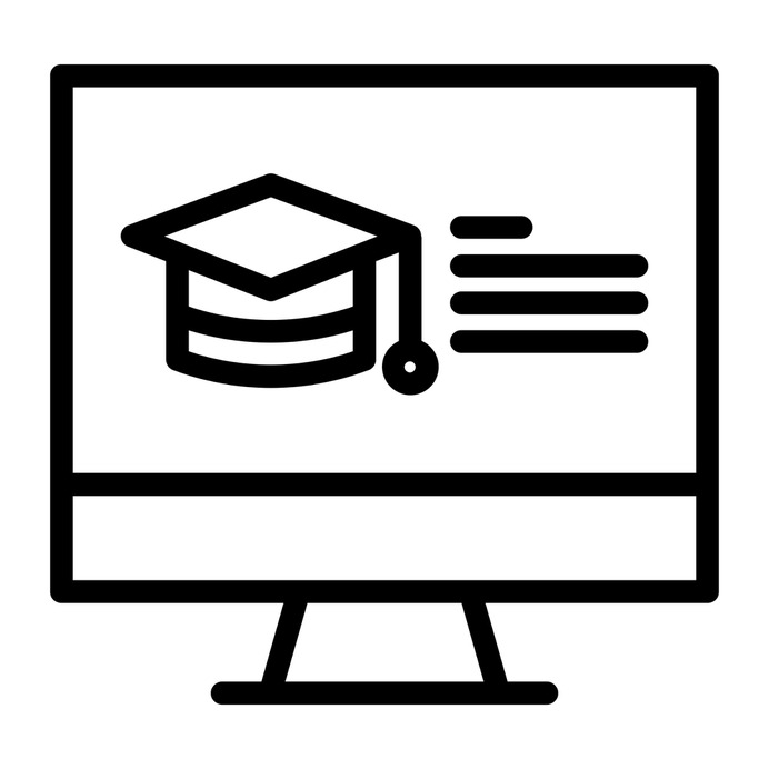 See more icon inspiration related to student, school, mortarboard, elearning, training, learning, graduate, electronics, education, user, analysis, online and computer on Flaticon.
