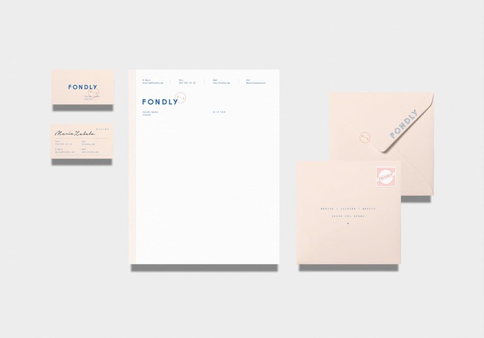 Fondly Corporate Design - Mindsparkle Mag Beautiful identity created for Fondly, a catering service, by Andrés Domínguez in Mexico. #identity #branding #design #color #photography #graphic #design #gallery #blog #project #mindsparkle #mag #beautiful #portfolio #designer