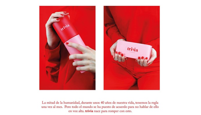 Trivia Period kit Design - Mindsparkle Mag The society in which we live invisibilizes menstruation. It still generates misgivings, it is an uncomfortable reality and culturally it continues invoking shame. For this project, Vallivana Gallart´s goal was to prepare the girl who is about to live this, so that she can normalize it, understand it and even enjoy it. #logo #packaging #identity #branding #design #color #photography #graphic #design #gallery #blog #project #mindsparkle #mag #beautiful #portfolio #designer