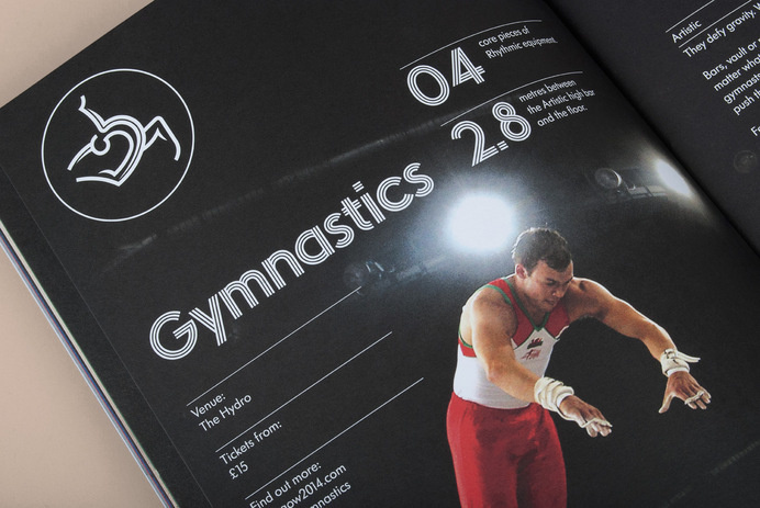 Tangent ­— Glasgow 2014 Ticketing Guide #guide #print #grid #spread #layout #brochure