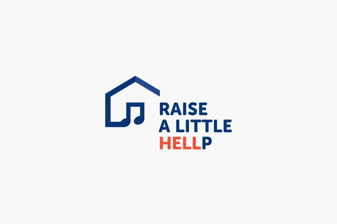 Raise A Little Hellp, Charity Event Logo #branding #icon #charity #music #logo