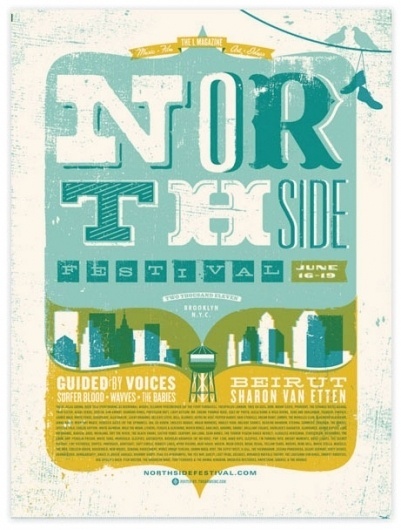 design work life » Two Arms: Northside Posters #illustration #texture #typography