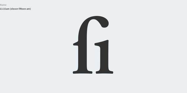 Fi Ligature Simplicity Minimal Logo Icon Design 11:15am — Alvin Kwan #icon #design #fi #identity #minimal #ligature #logo