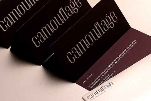 Behance Network :: Project Editor #font #camouflage #sleek #brand #identity #elegant #textile #type
