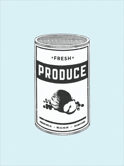 Fresh Canned Produce - MCQ #mcquade #mike #poster