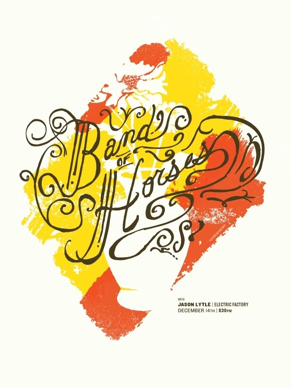 Band of Horses Shawn Hileman #masthead #screenprint #poster