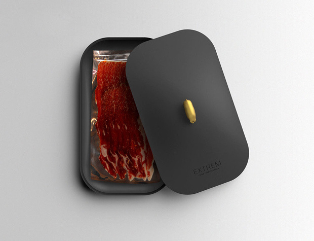 02 LaverniaCienfuegos Extrem Extrem, un envase de prestigio para un jamón premium #ham #spain #packaging #deluxe #food