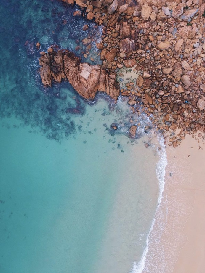 Ocean, shoreline, water and sea HD photo by Taylor Simpson