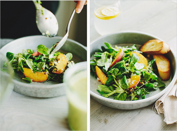 peach & mache salad . sprouted kitchen #food
