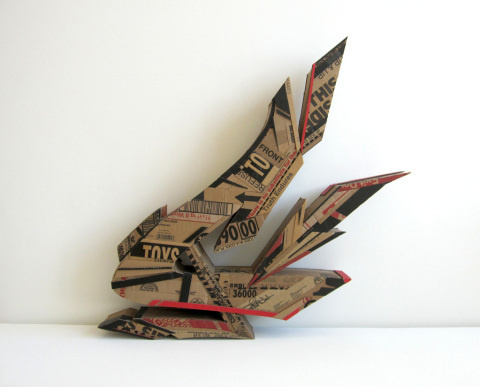 Alecks Cruz | PICDIT #sculpture #cardboard #graffiti #design #art
