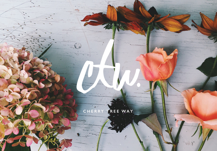 Branding Design for Cherry Tree Way. #logo #design #branding #florist #botanical
