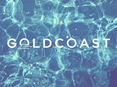 Goldcoast brand over water image #mark #water #brand #identity #gif #type #waves #typography