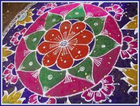 Beautiful rangoli designs for diwali