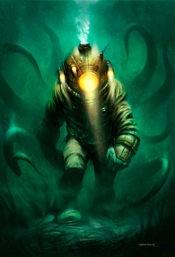The Art Of Animation, Patrick Reilly #ocean #diver #the #illustration #sea #reilly #under #patrick #suit #underwater