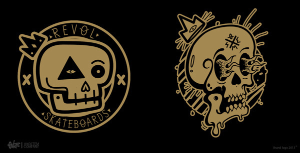 BRAND LOGOS / EMBLEMS 12/13 on Behance #emblems #logos #skulls