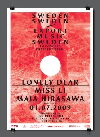 FFFFOUND! | Design;Defined | www.designdefined.co.uk #circle #sweden #red #dolly #poster #type